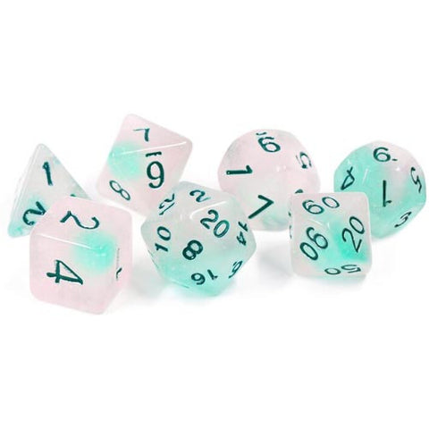 Frosted Glowworm Dice Set