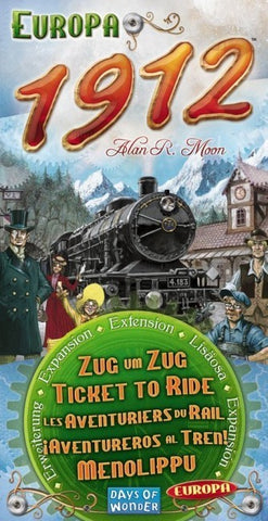  Ticket to Ride Europe 1912 Expansion - Board Game